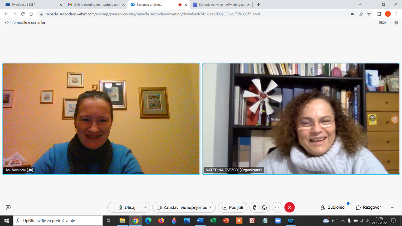 eTwinning project Robotics Tour - online meeting